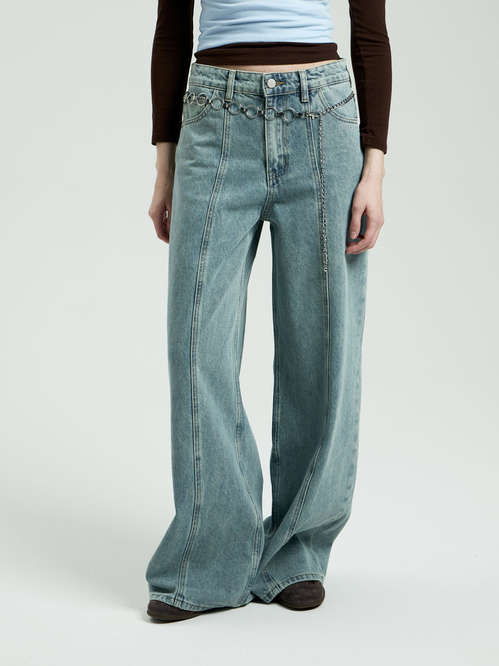 Женские Джинсы ШИРОКИЕ