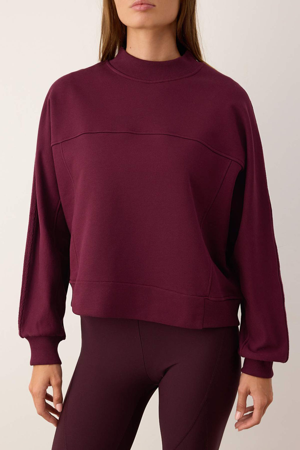 Haki Premium Oversize/Genis Kal?p Dik Yaka Kal?n Ici Polarl? Orme Sweatshirt TWOAW26SW00205 - Trendyolmilla фото 10