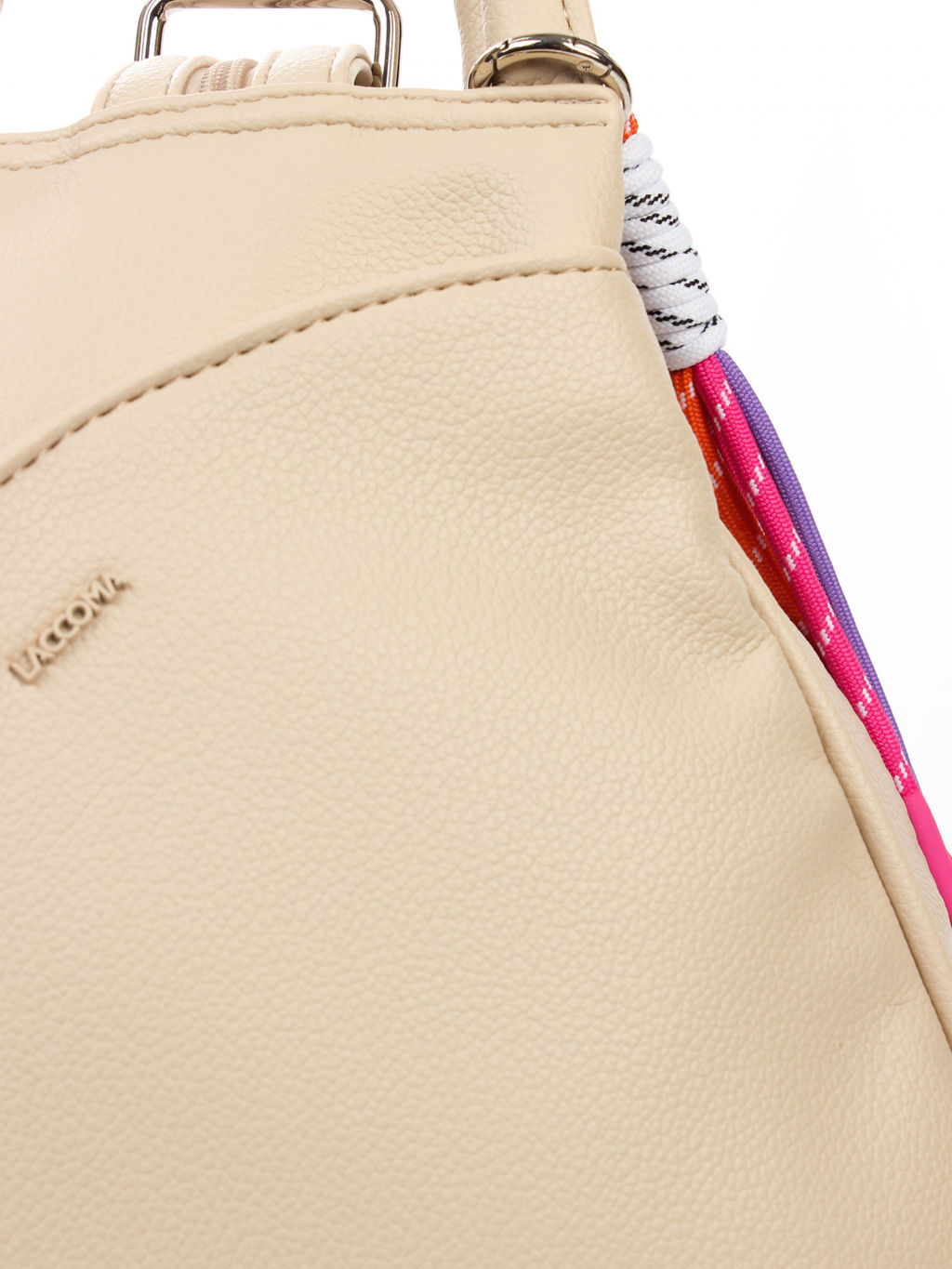 LACCOMA рюкзак Кэрри-бежевый эко кожа хлопок фото 5