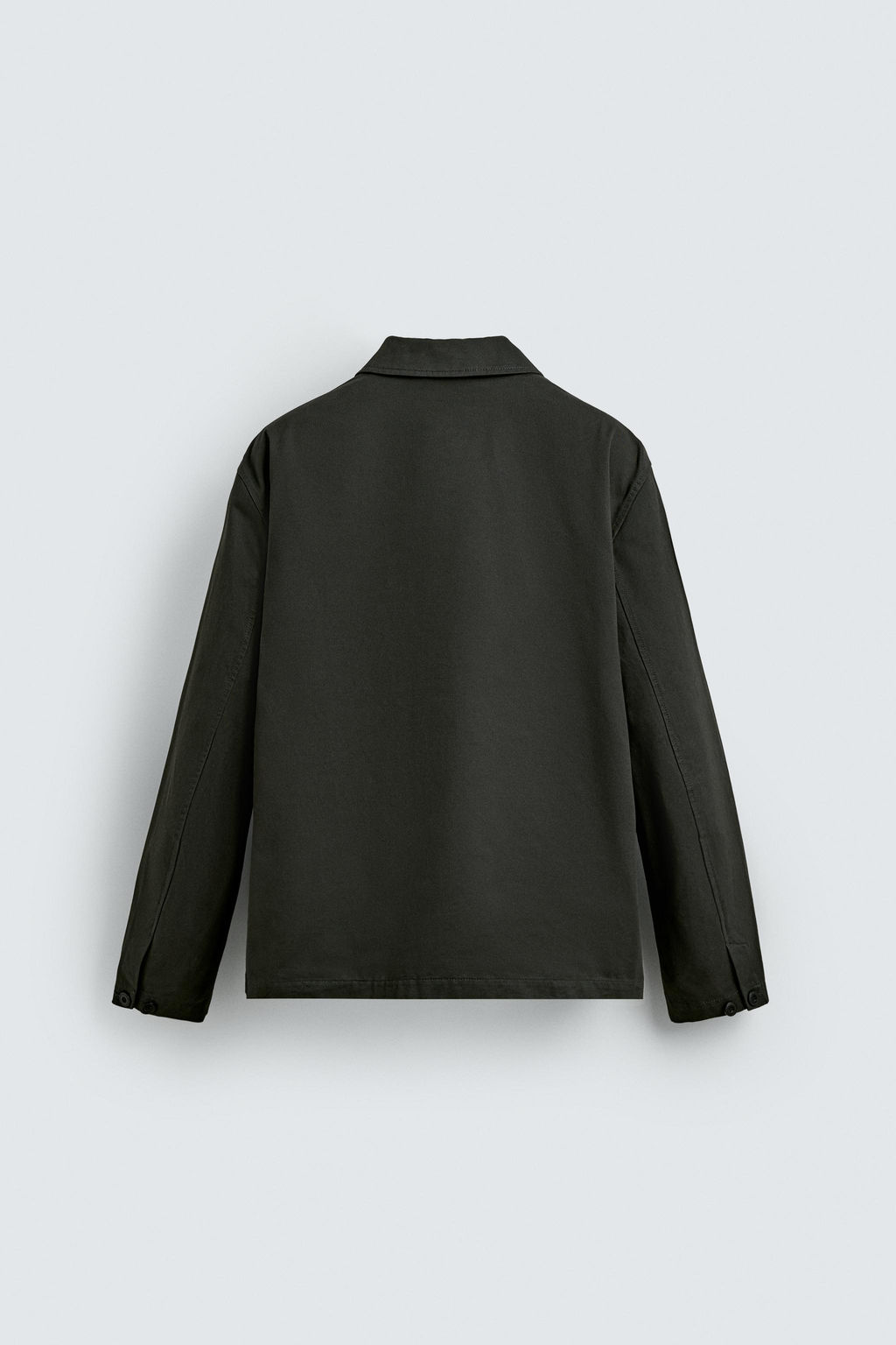 SOBRECAMISA REGULAR FIT BOLSILLOS / Verde / Azul - Zara фото 8