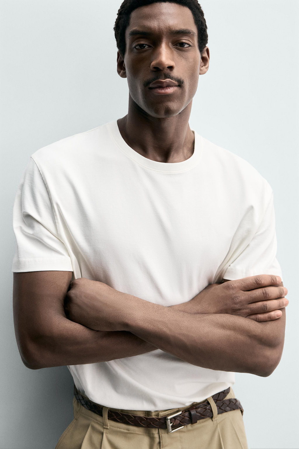 PACK 3 CAMISETA MEDIUM WEIGHT B?SICA / Blanco - Zara фото 8