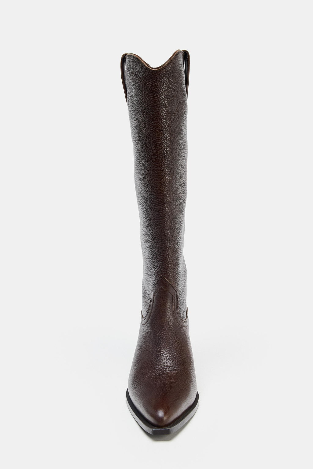 LEATHER KNEE-HIGH BOOTS