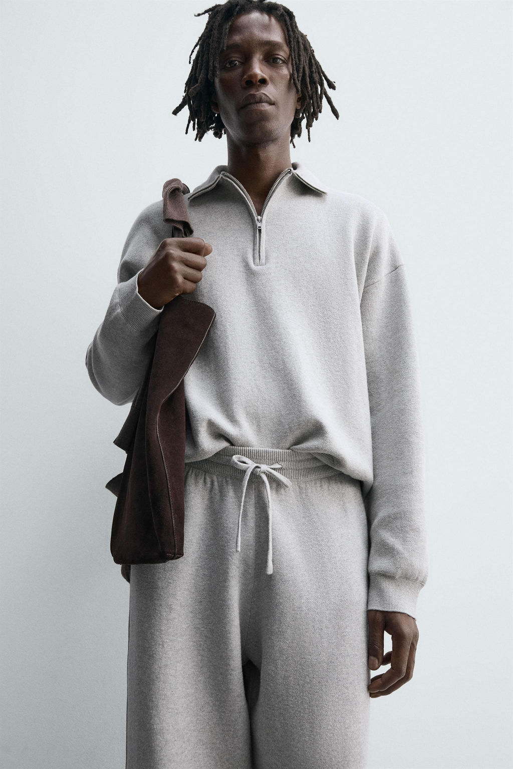 KNIT QUARTER-ZIP POLO SHIRT - Zara фото 5