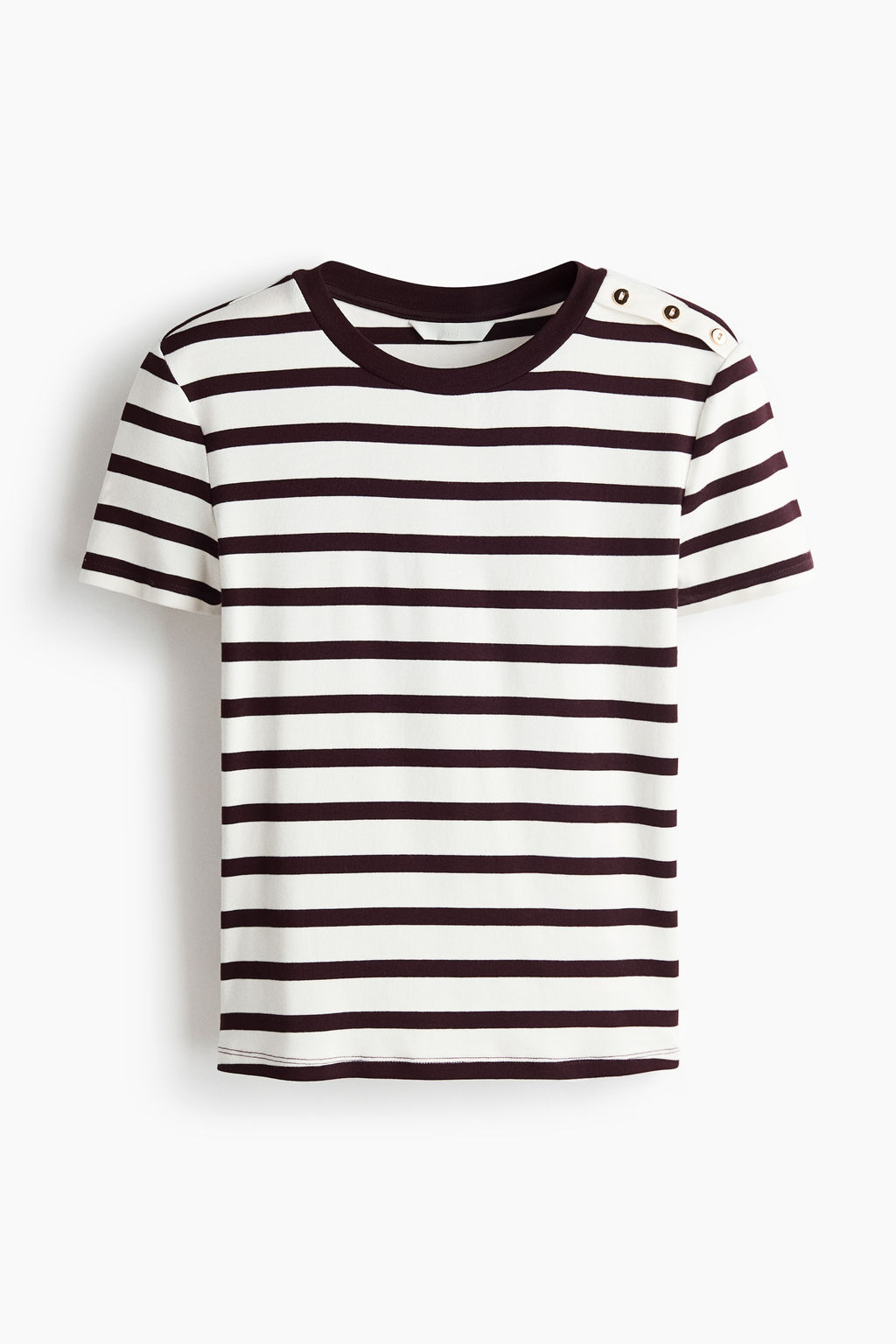 Camiseta de viscosa con botones decorativos - H&m фото 3
