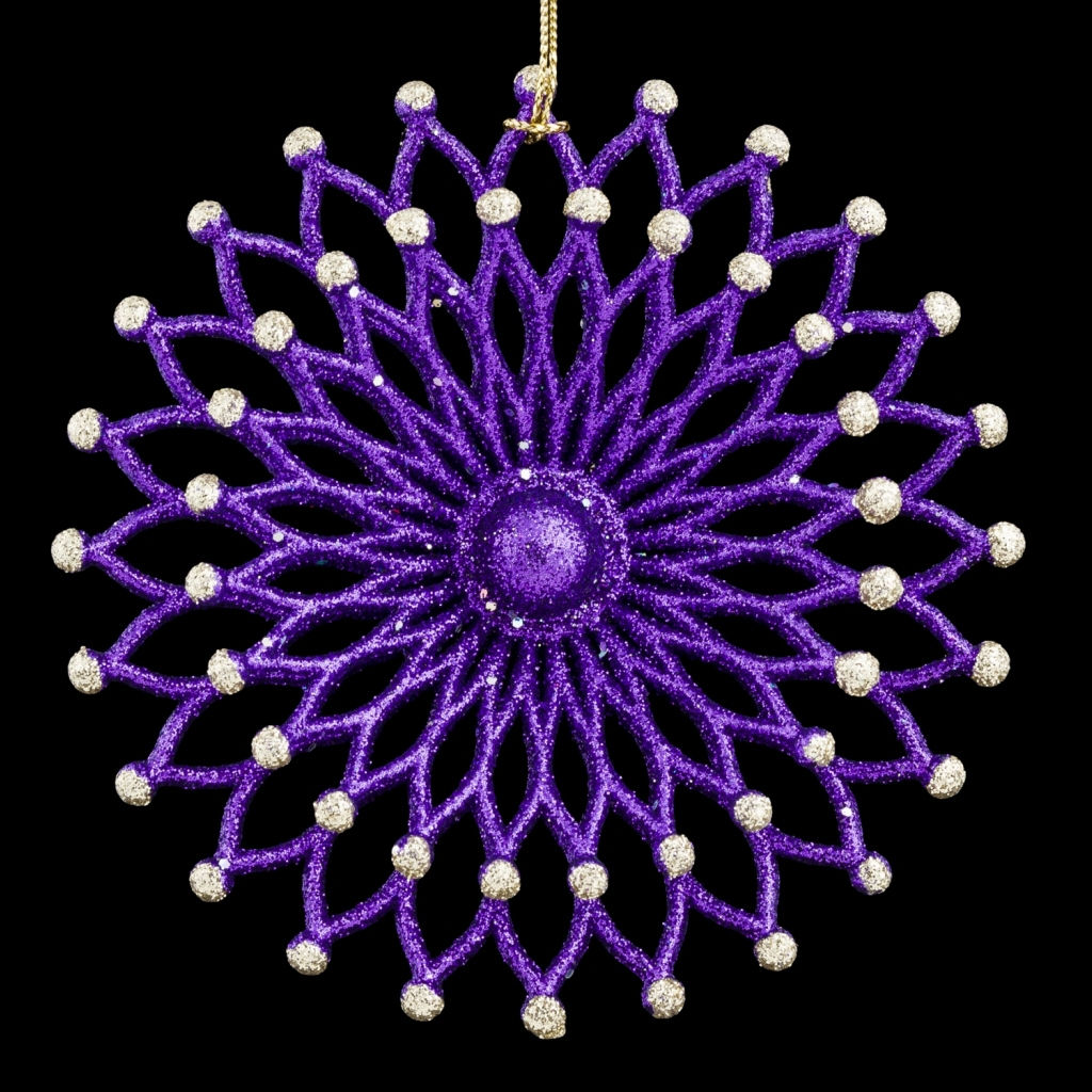 Цена за 1 шт. Украшение ErichKrause Decor Снежинка двухслойная 10.5см