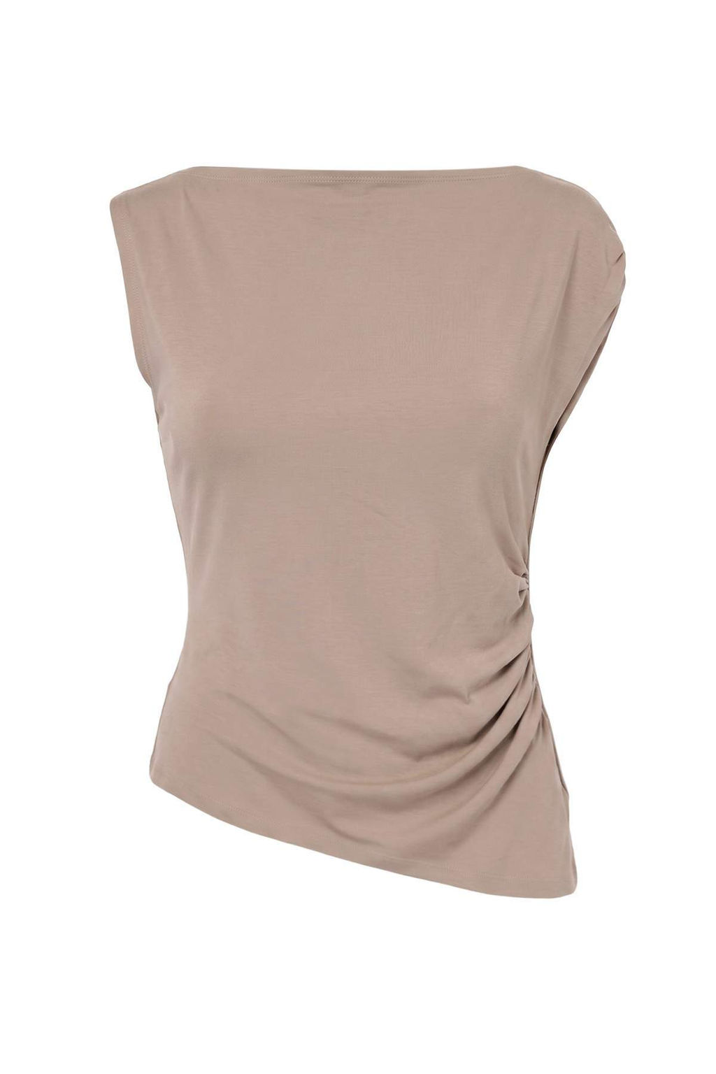 Vizon D_z D___k Omuzlu Asimetrik Fitted/V_cuda Oturan _rme T-Shirt TWOSS26TS00379 - Trendyolmilla фото 6