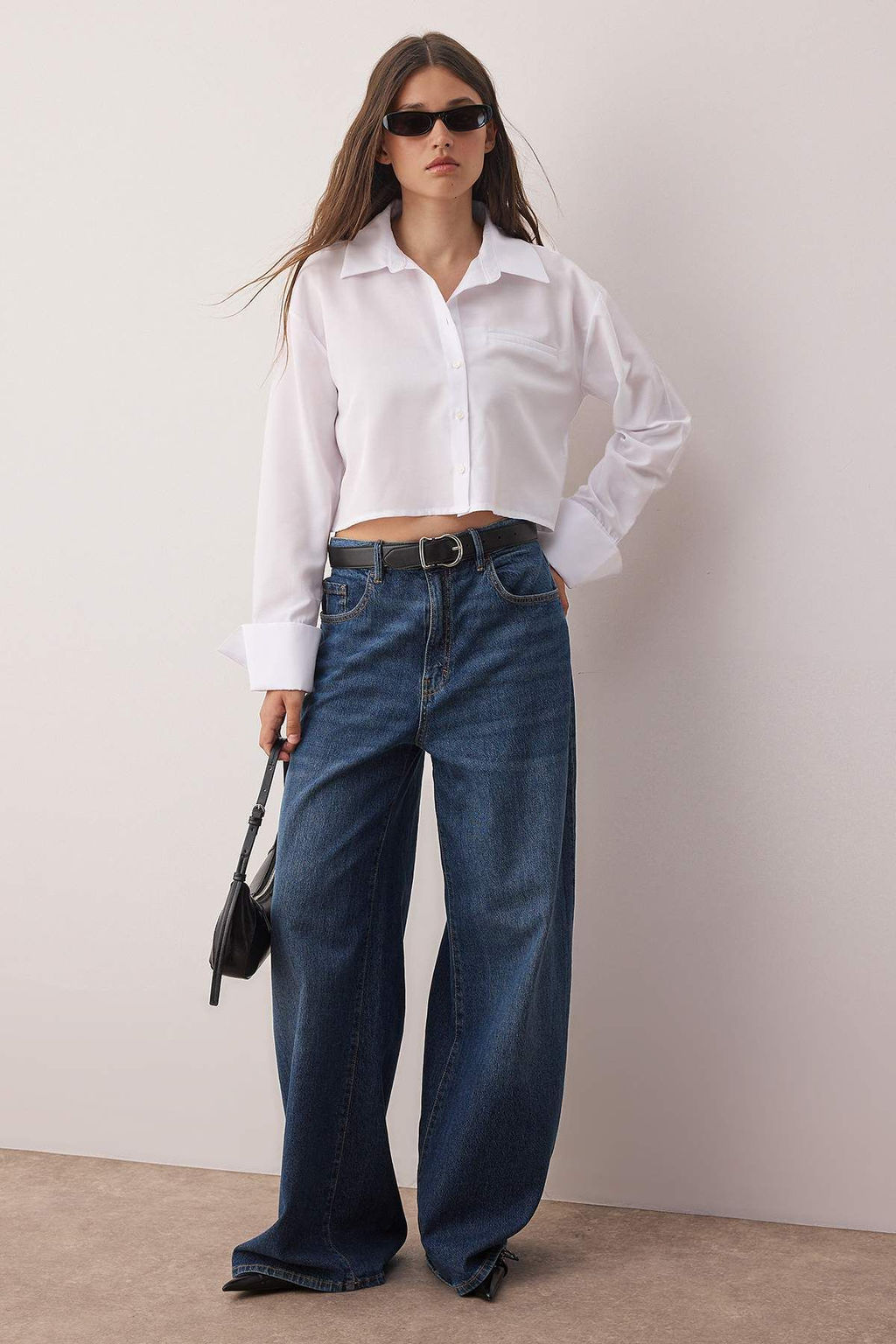 Beyaz Regular Manset Detayl? Dokuma Gomlek TWOAW26GO00005 - Trendyolmilla фото 2