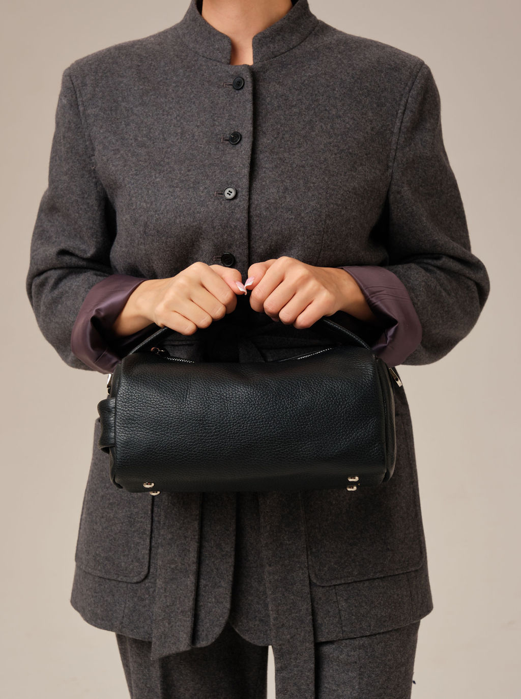 Кожаная сумка Solea DBR 31365 черный  фото 12