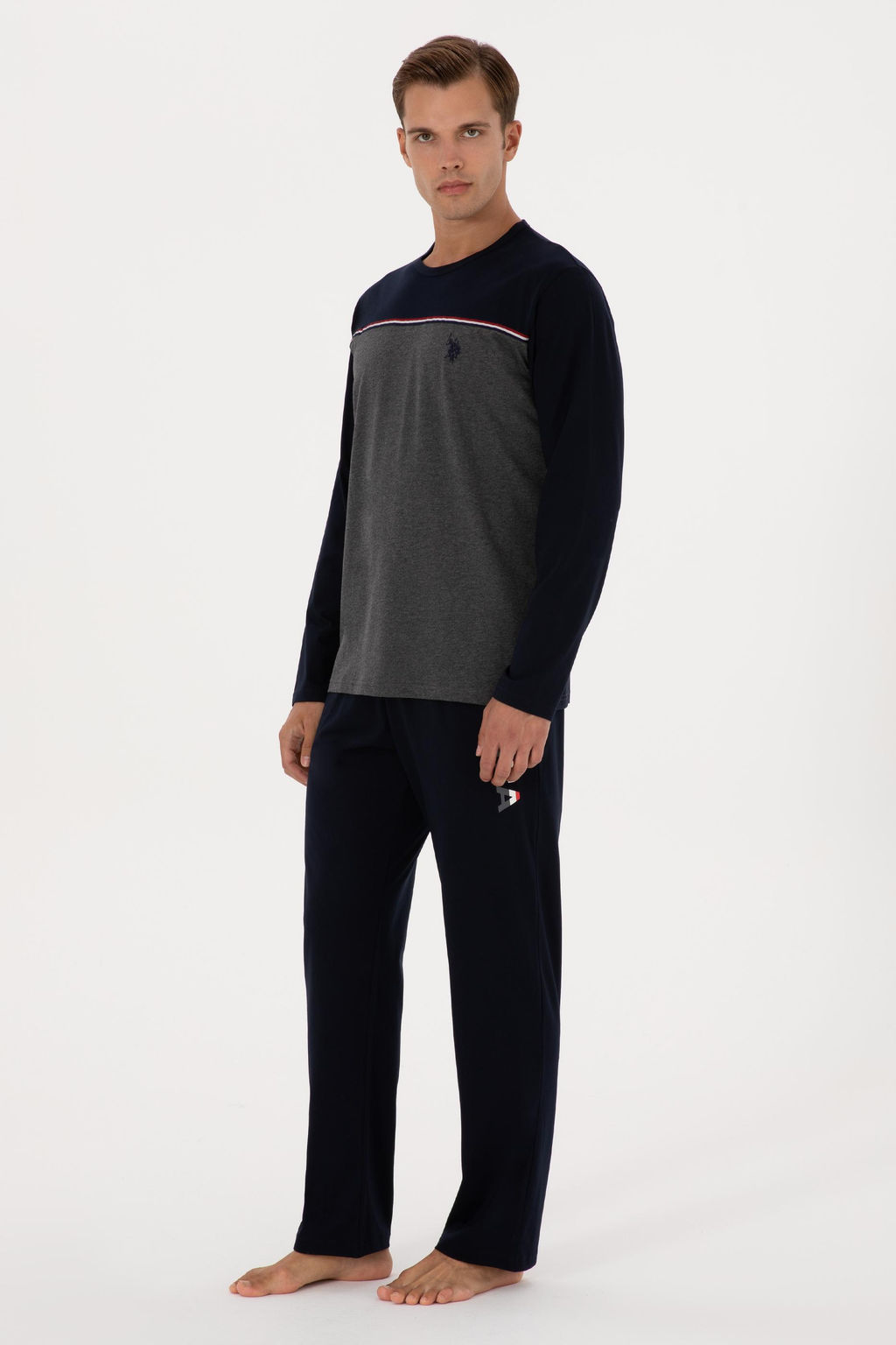 Erkek Lacivert Pijama Tak_m_ Sepette S_rpriz _ndirim - U.s. polo assn фото 4