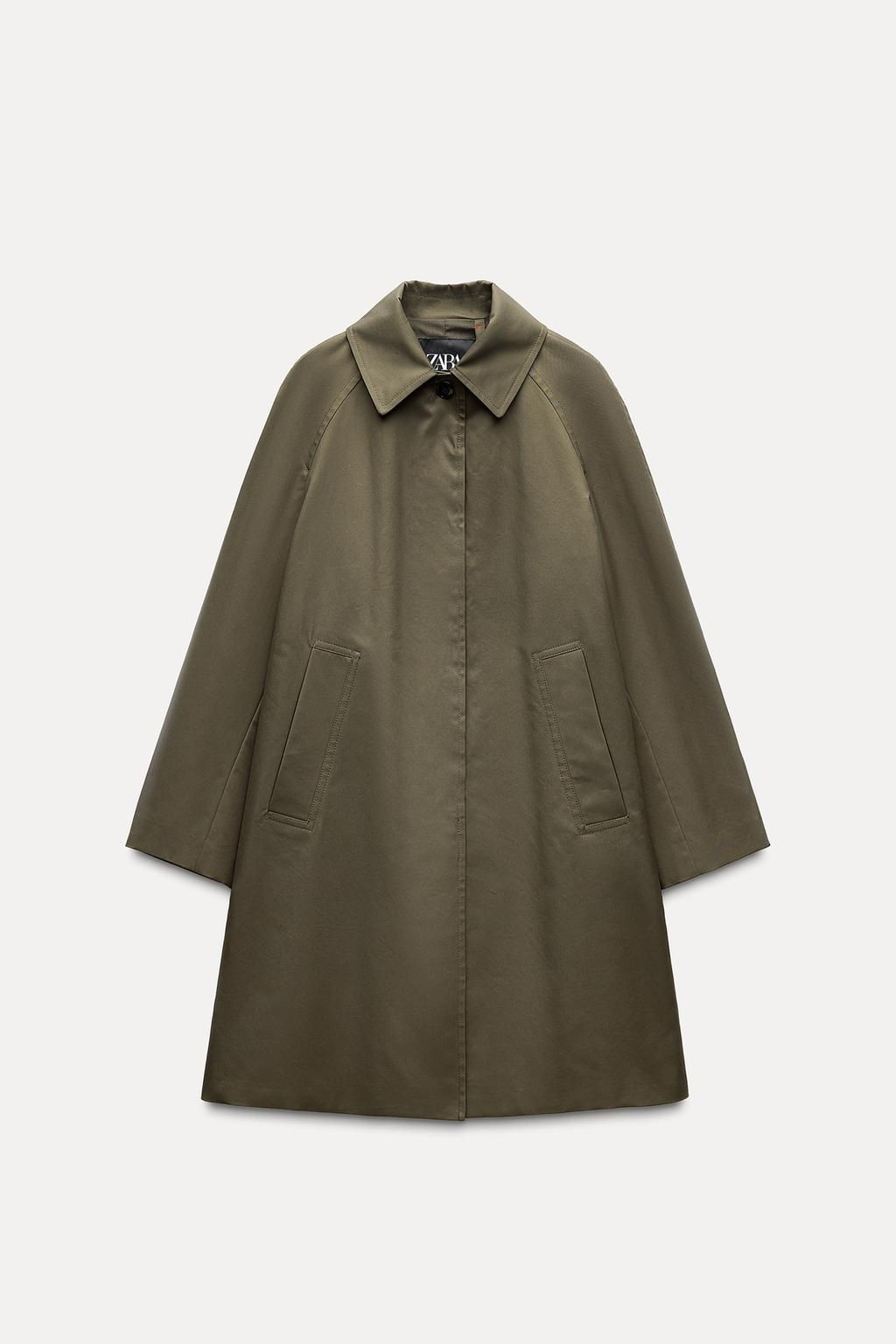 ZW COLLECTION WATER-REPELLENT TRENCH COAT - Zara фото 10