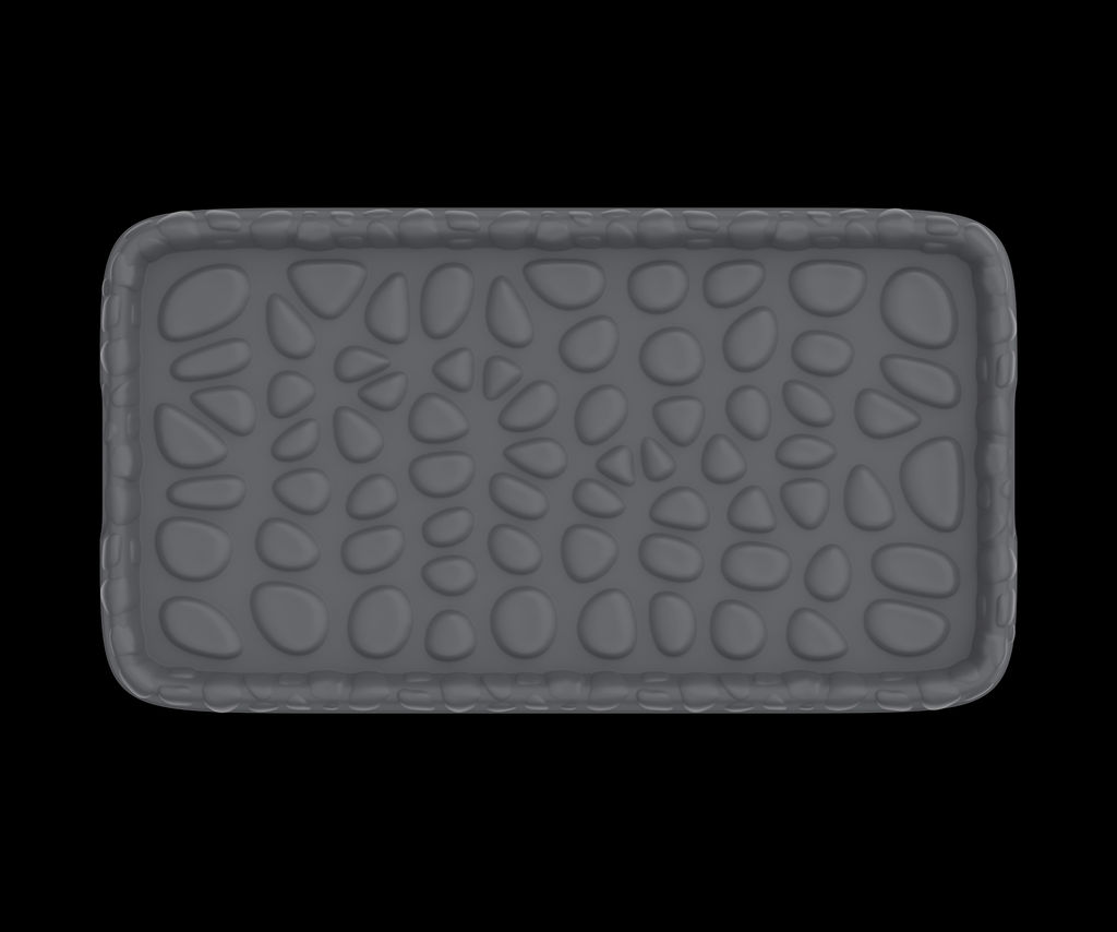 Цена за 2 шт. Лоток для обуви "Камни" 710*390*25мм АП360