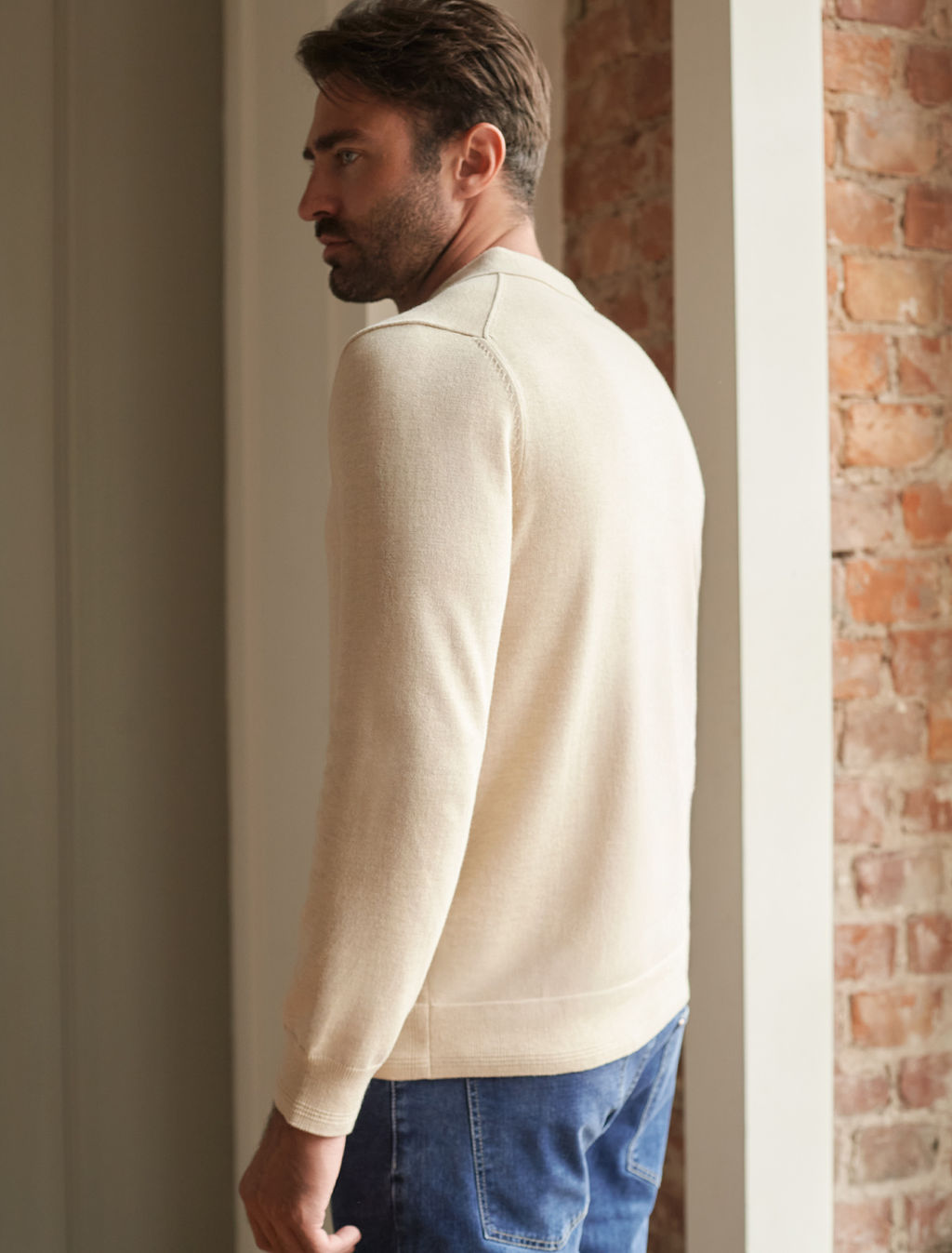 Джемпер-поло из хлопка с нейлоном - Vilatte фото 4