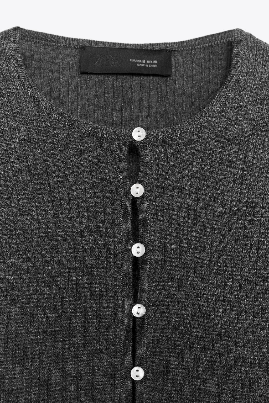 RIB KNIT SWEATER - Zara фото 6