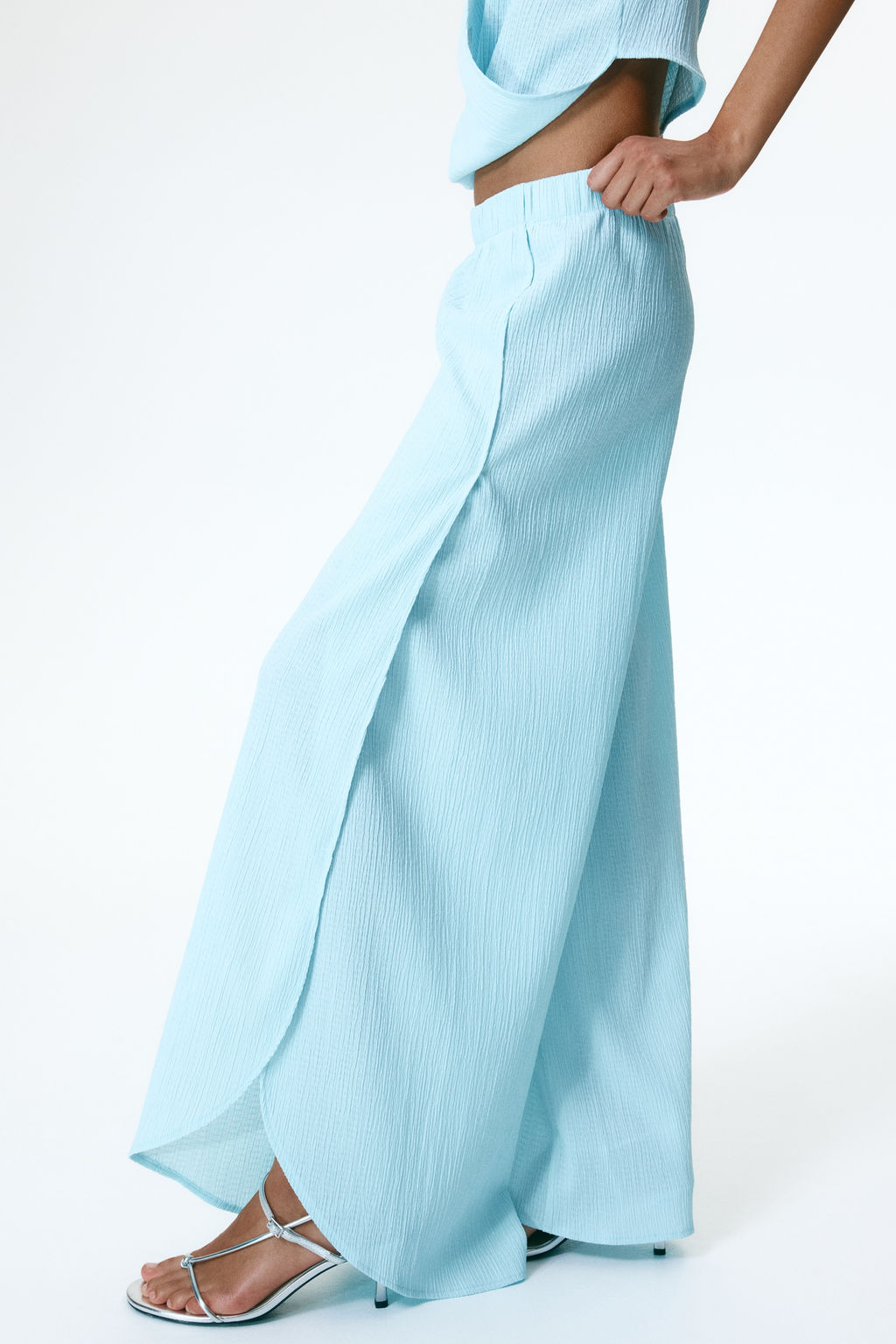 Pantal?n amplio con detalle cruzado - H&m фото 5