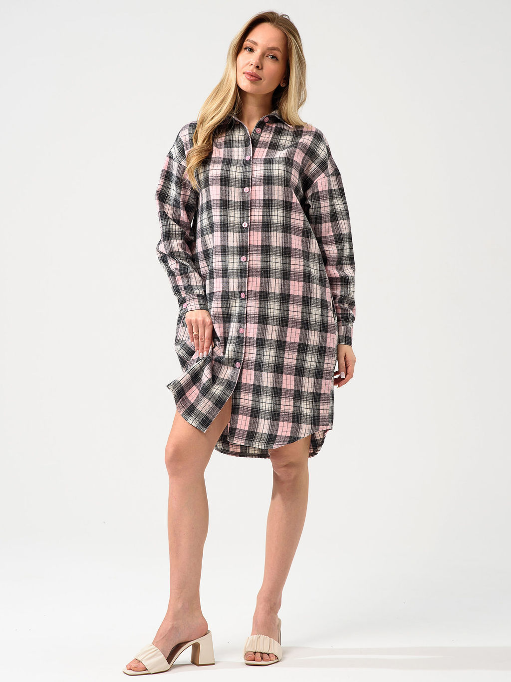 Халат фланель "Рубашка"