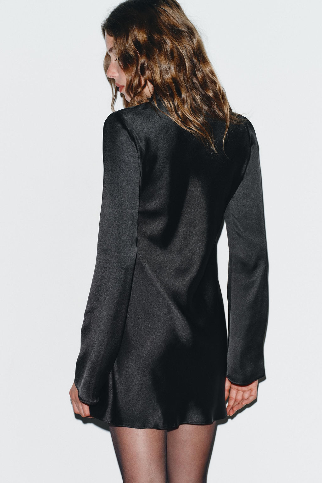 SATIN DRESS WITH FOULARD - Zara фото 16