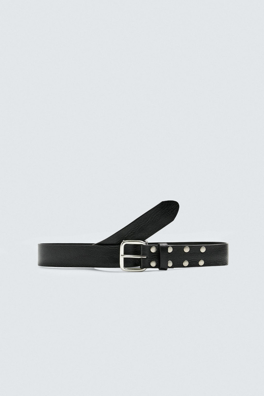 STUDDED LEATHER BELT - Zara фото 2