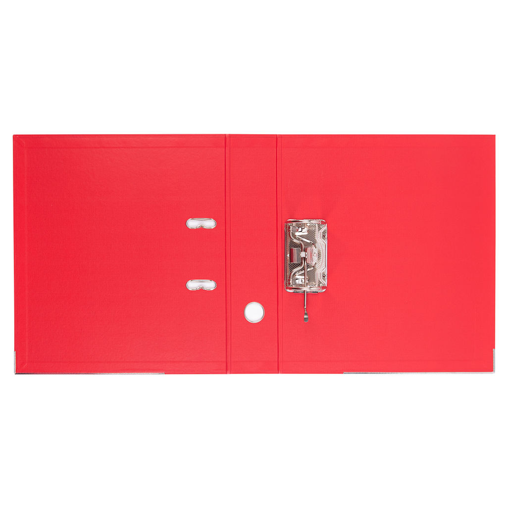 Expert Complete Регистратор PVC, 2-х стороннее покрытие, мет.уг. 75 мм 50 шт. Premier A4 арочный механ. (разб.) лён красный ЕС100162004