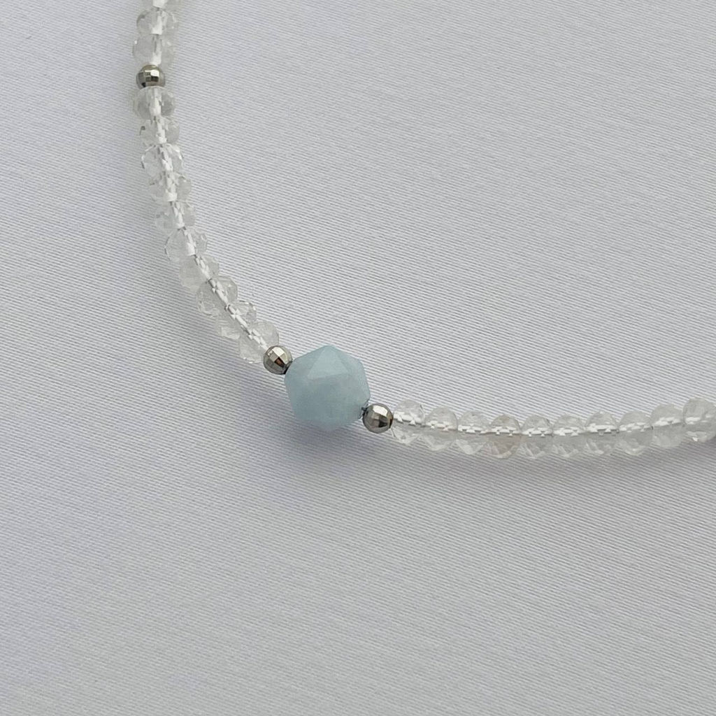 Колье из Горного Хрусталя с Кварцем 38 см +