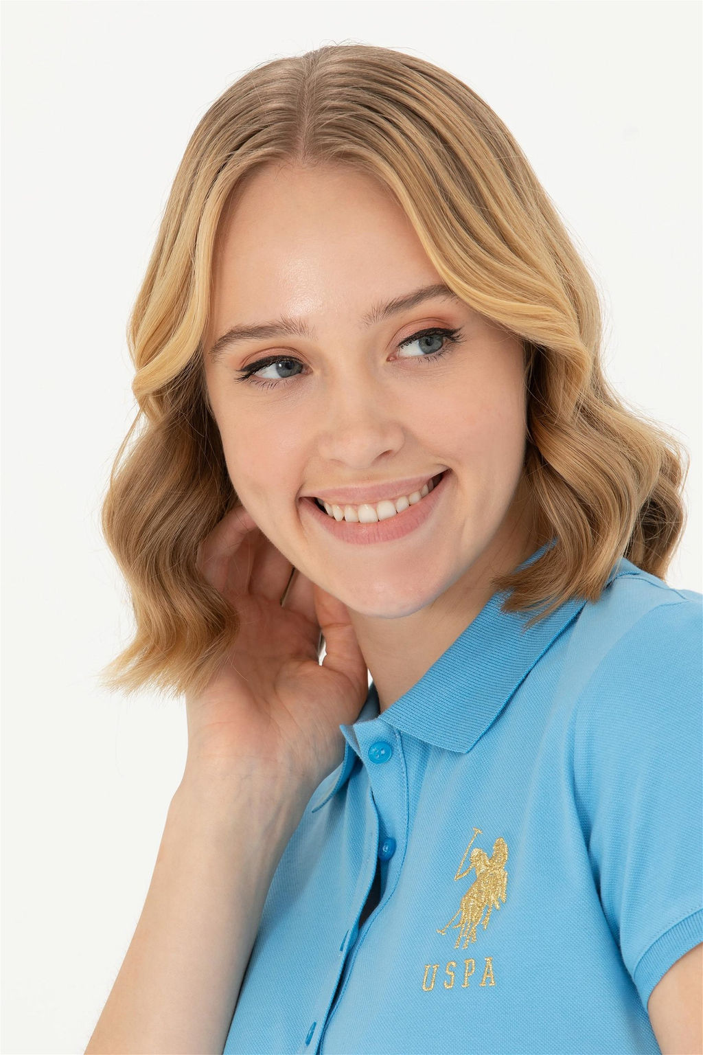 Женское бирюзовое трикотажное платье - U.s. polo assn фото 9