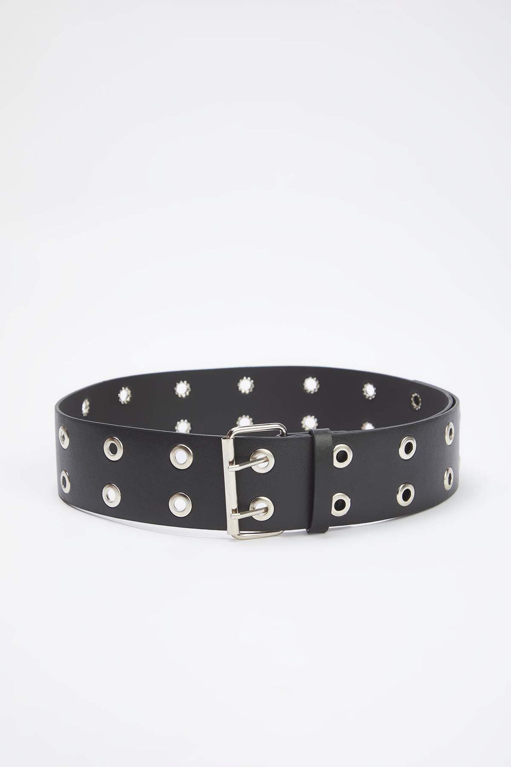 Siyah Deri Gorunumlu Kemer TWOAW26KE00001