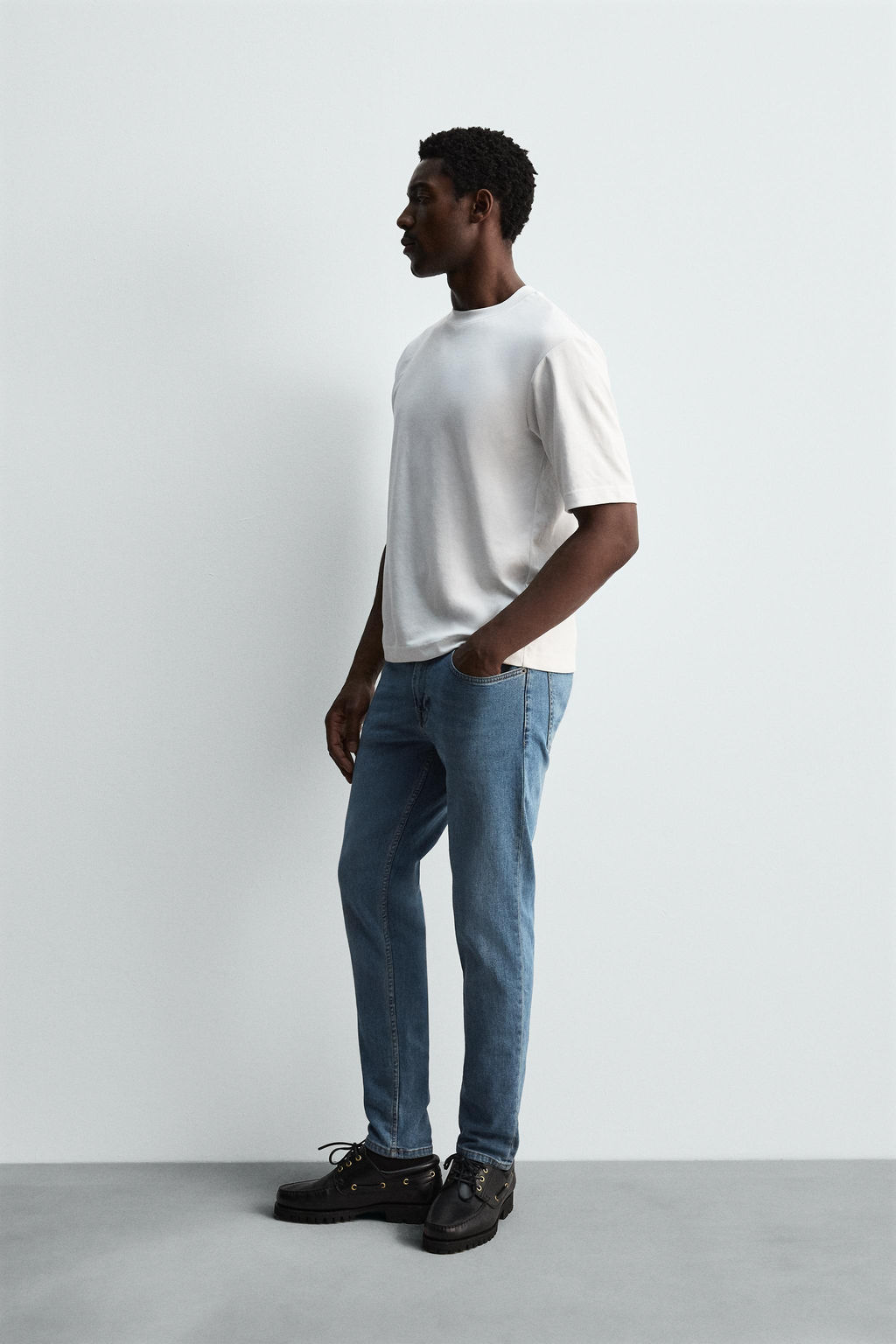 JEANS SLIM FIT / Azul medio - Zara фото 4
