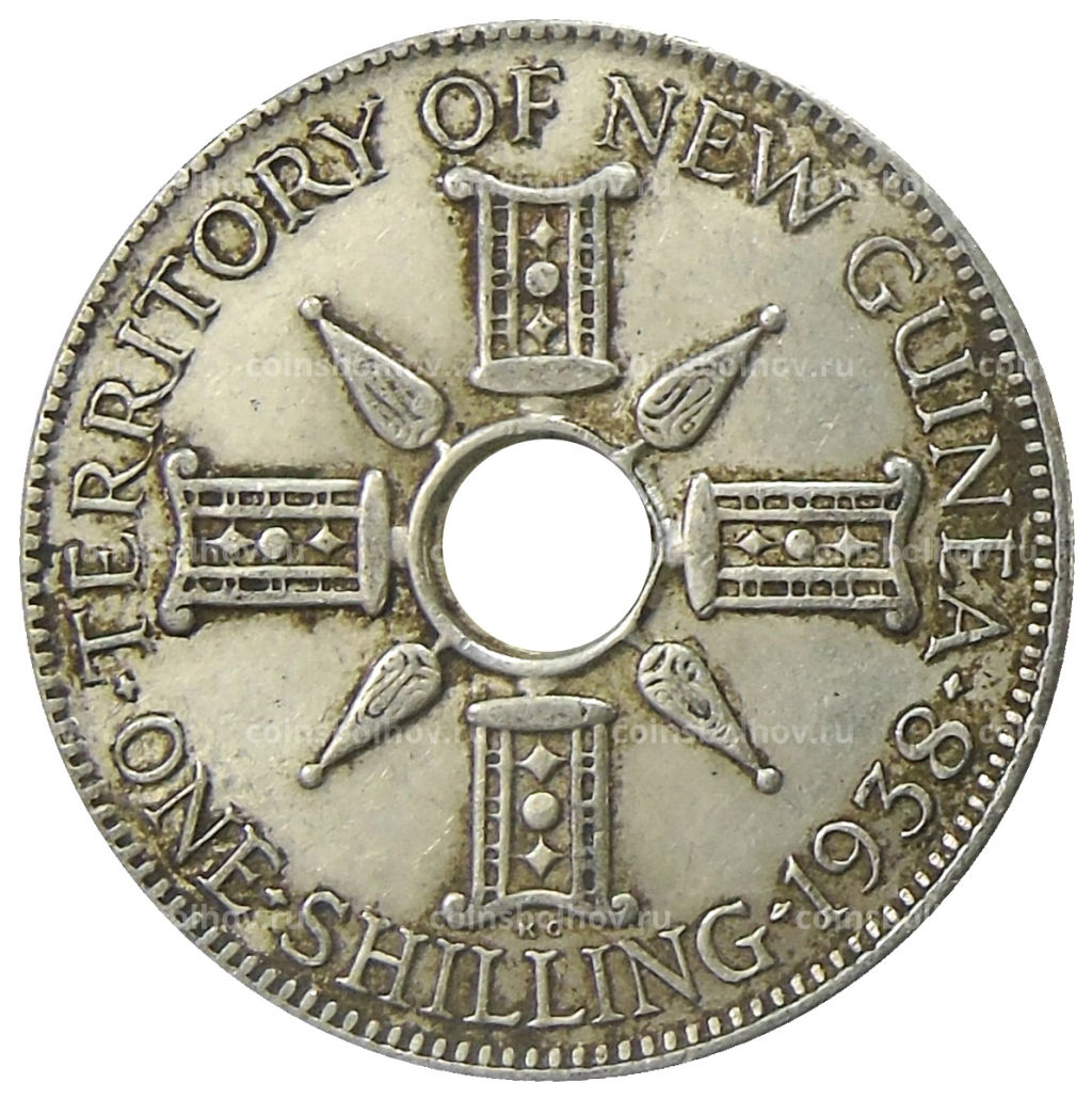1 шиллинг 1938 года Британская Новая Гвинея