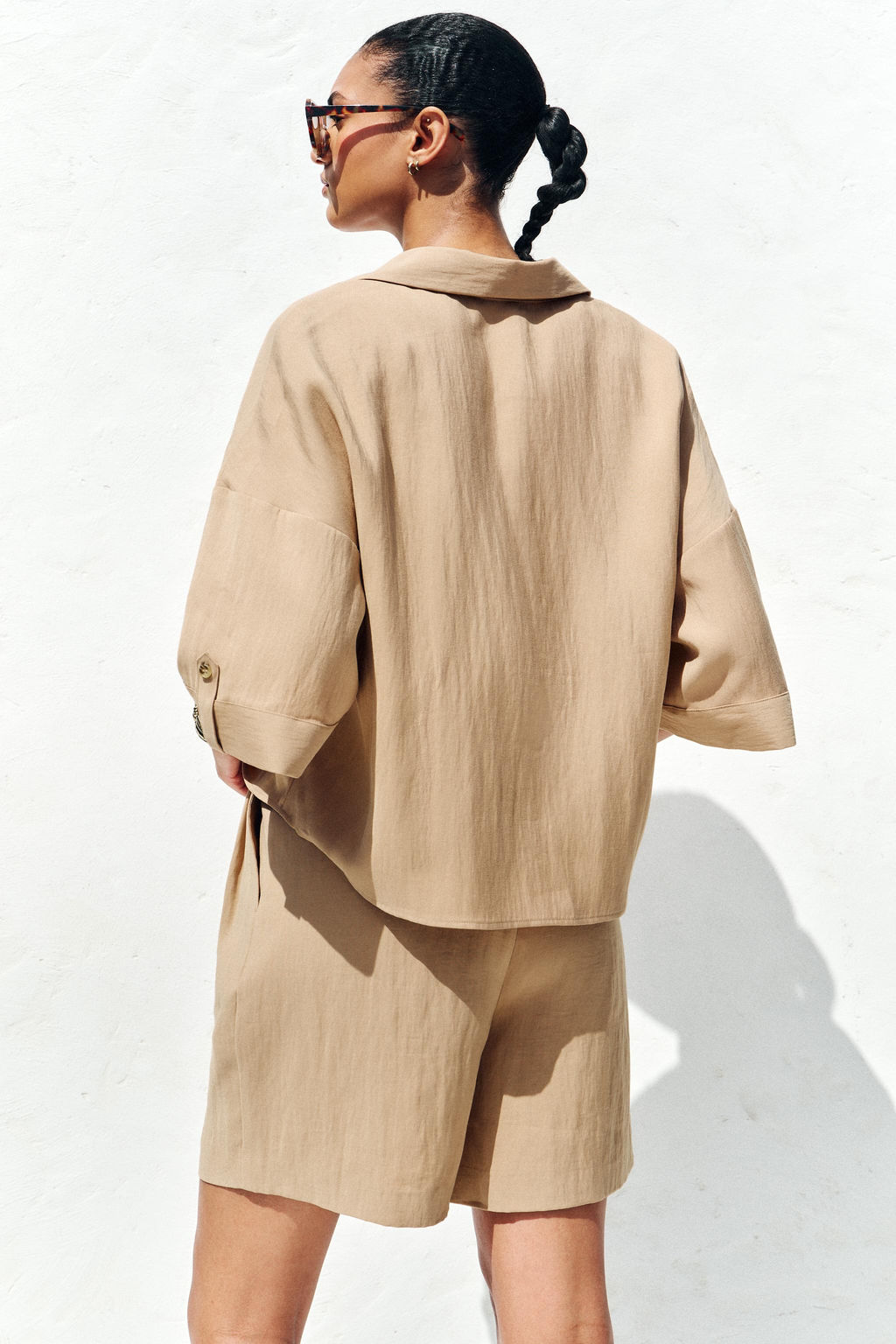 WIDE SHORT SLEEVE SHIRT - Zara фото 6