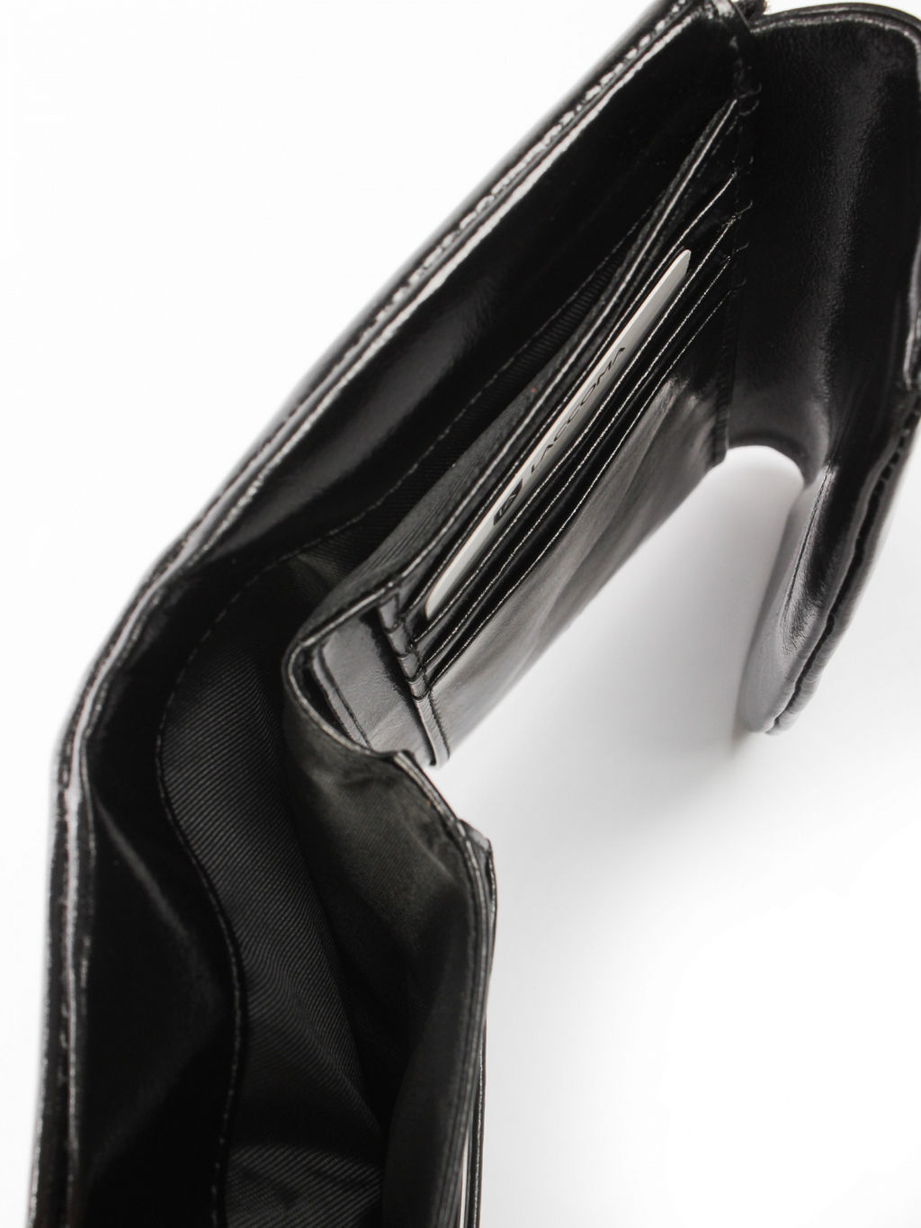 LACCOMA кошелек LA-2089-Б-черный натуральная кожа