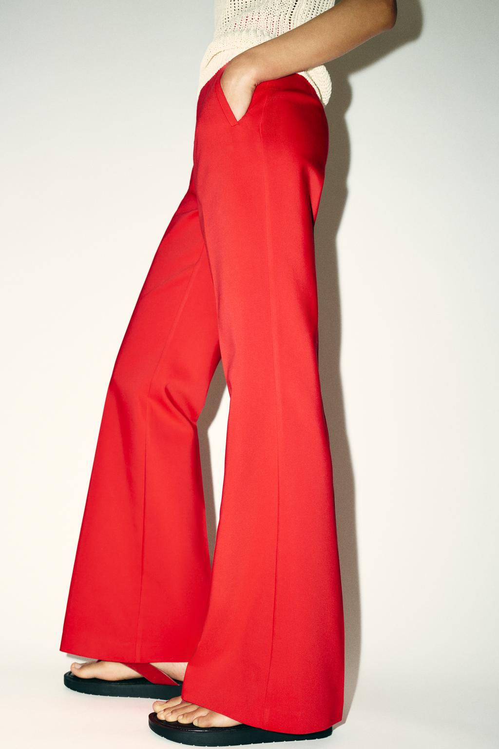 HIGH-WAIST TROUSERS WITH BACK ZIP - Zara фото 5