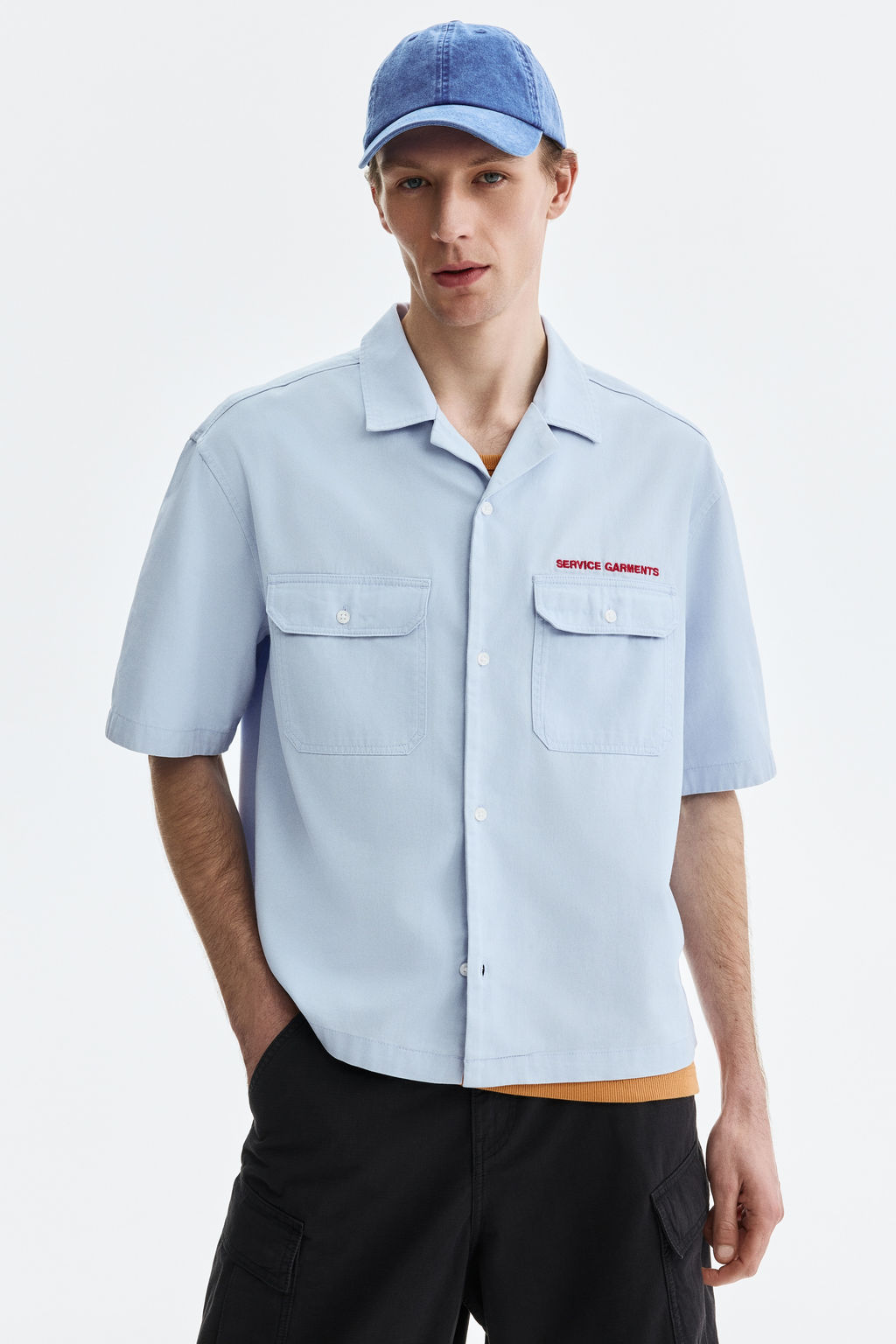 Camisa cargo de manga corta Relaxed Fit - H&m фото 4