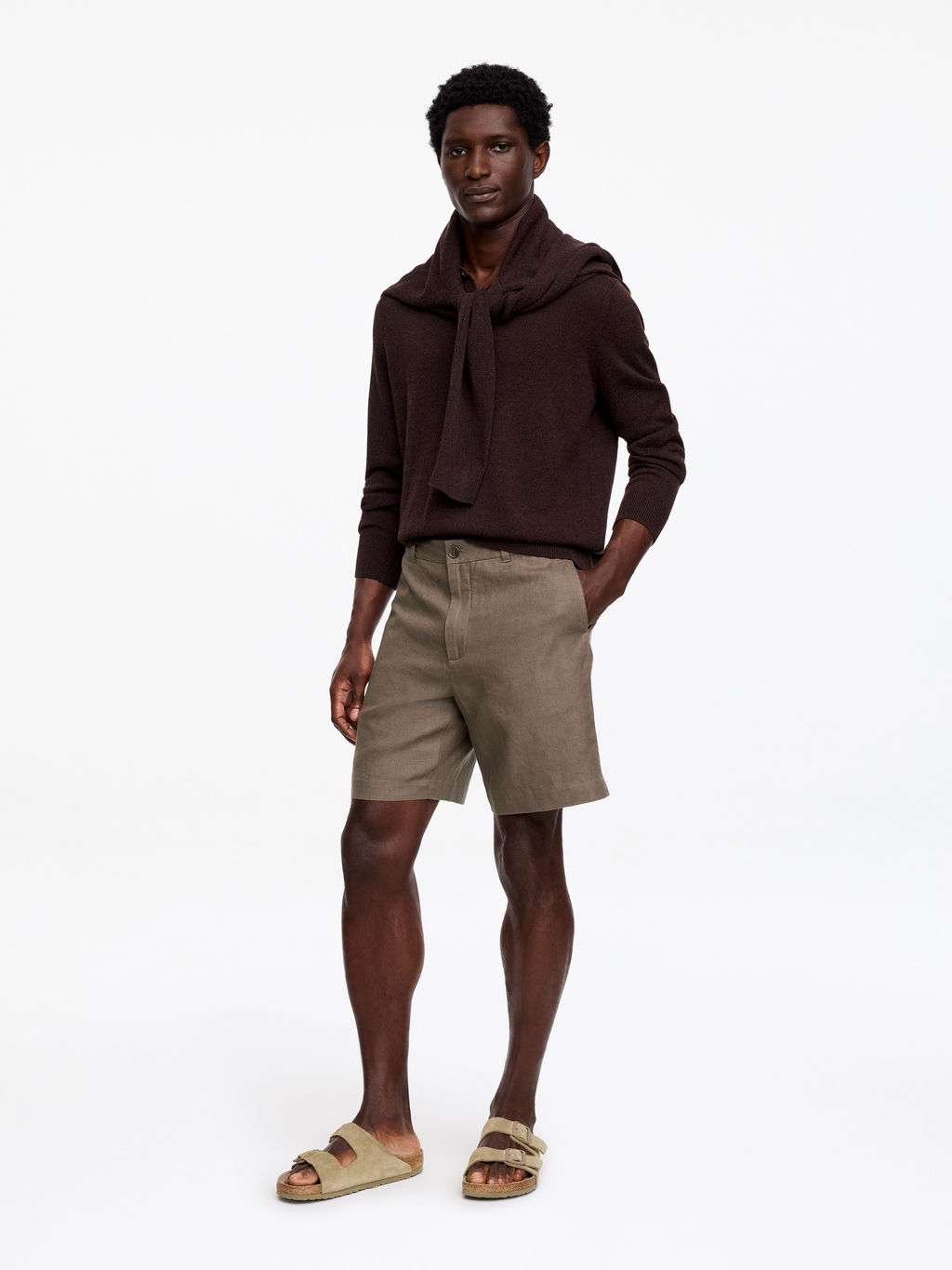 Pantalones cortos de lino - H&m фото 3