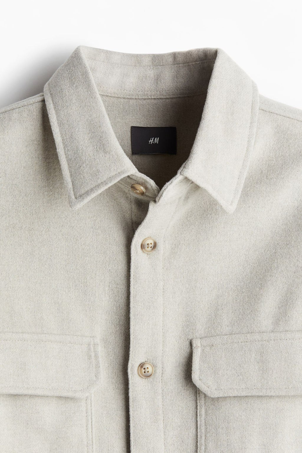 Sobrecamisa de fieltro Regular Fit - H&m фото 7