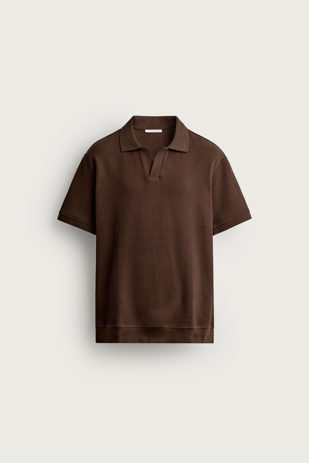 POLO ESTRUCTURA VERTICAL / Marr?n - Zara фото 7