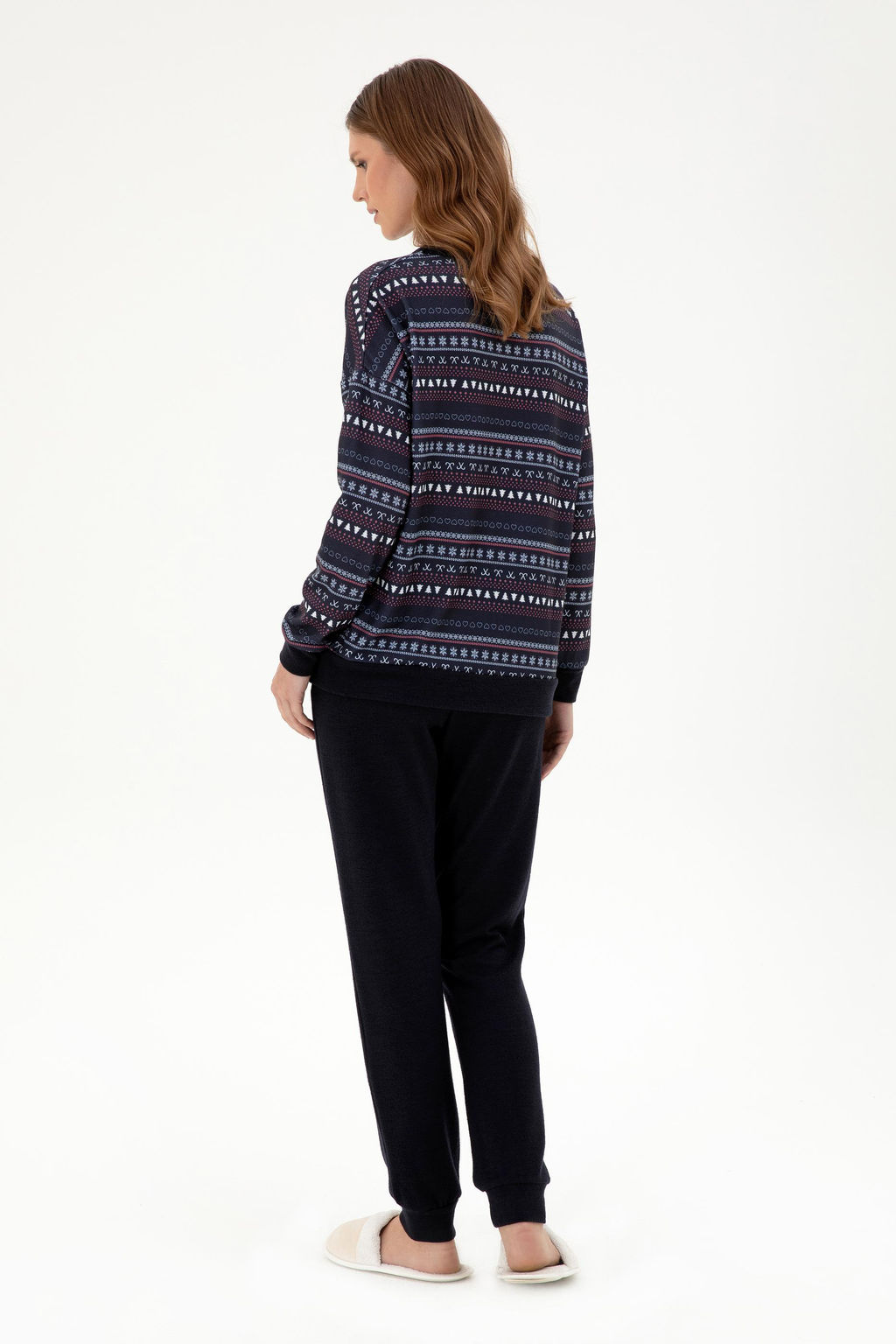 Женский темно-синий пижамный комплект Неожиданная скидка в корзине - U.s. polo assn фото 4