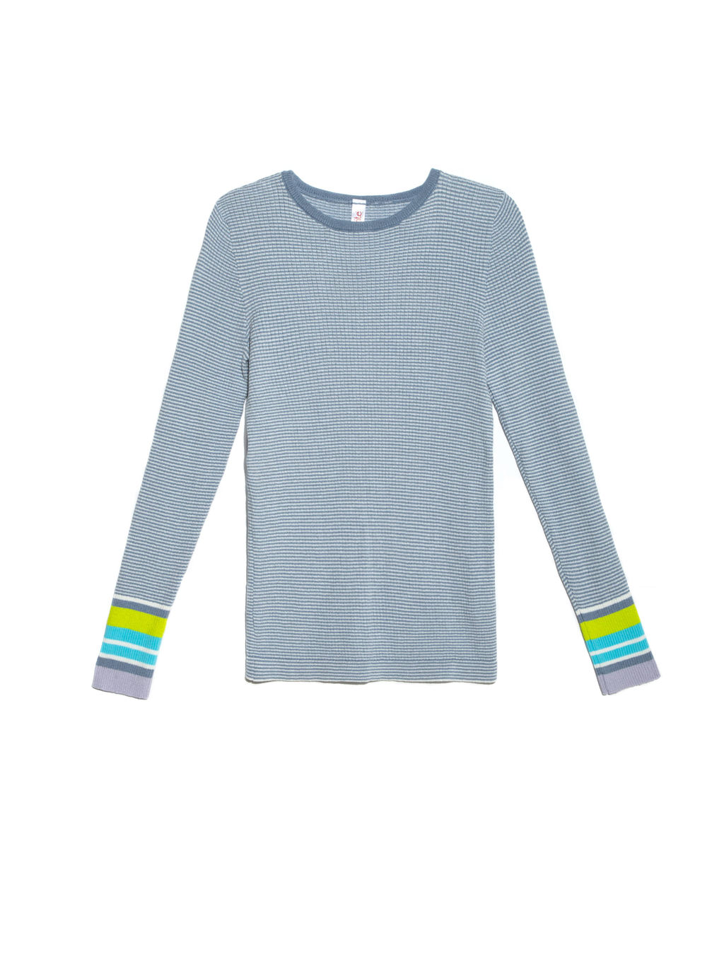 CONTE Ультрамодный джемпер с контрастными манжетами LDK 046 denim stripes - Conte elegant фото 7