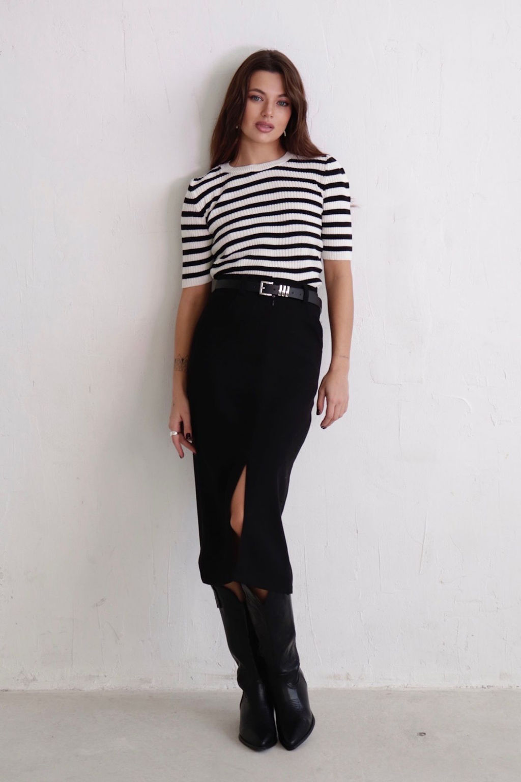 Юбка миди-макси с разрезом спереди - Martichelli фото 79