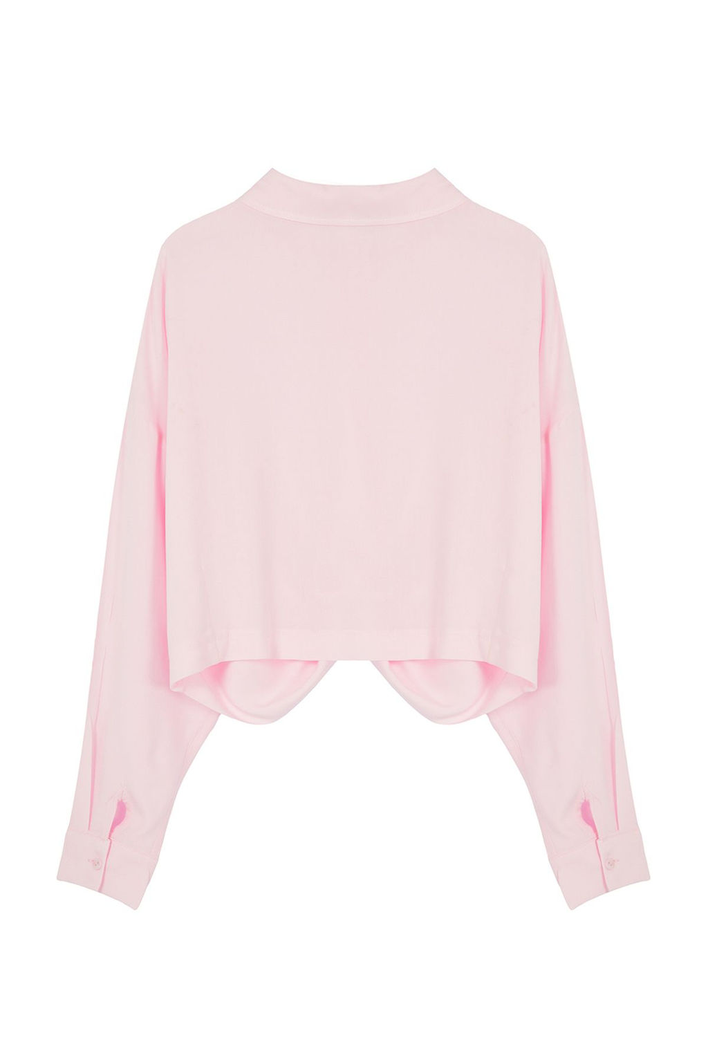 Pembe Dugum Detayl? Crop Dokuma Bluz TWOSS23BZ00442 - Trendyolmilla фото 7