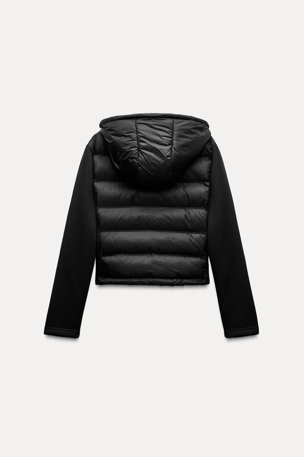 NEOPRENE-EFFECT PADDED JACKET - Zara фото 14