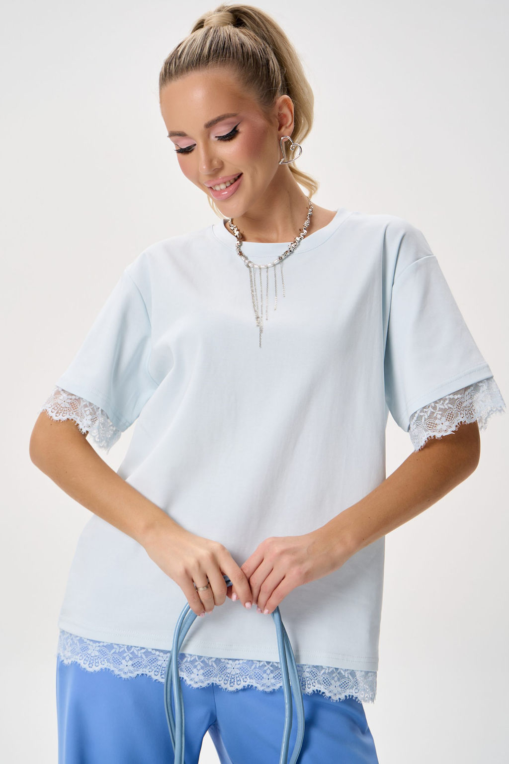 Футболка Бэль (голубой) - Эльза фото 5