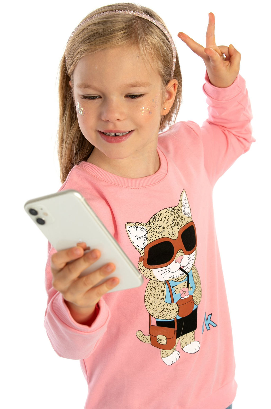 Свитшот для девочки из футера двухнитки Baby Style  фото 7