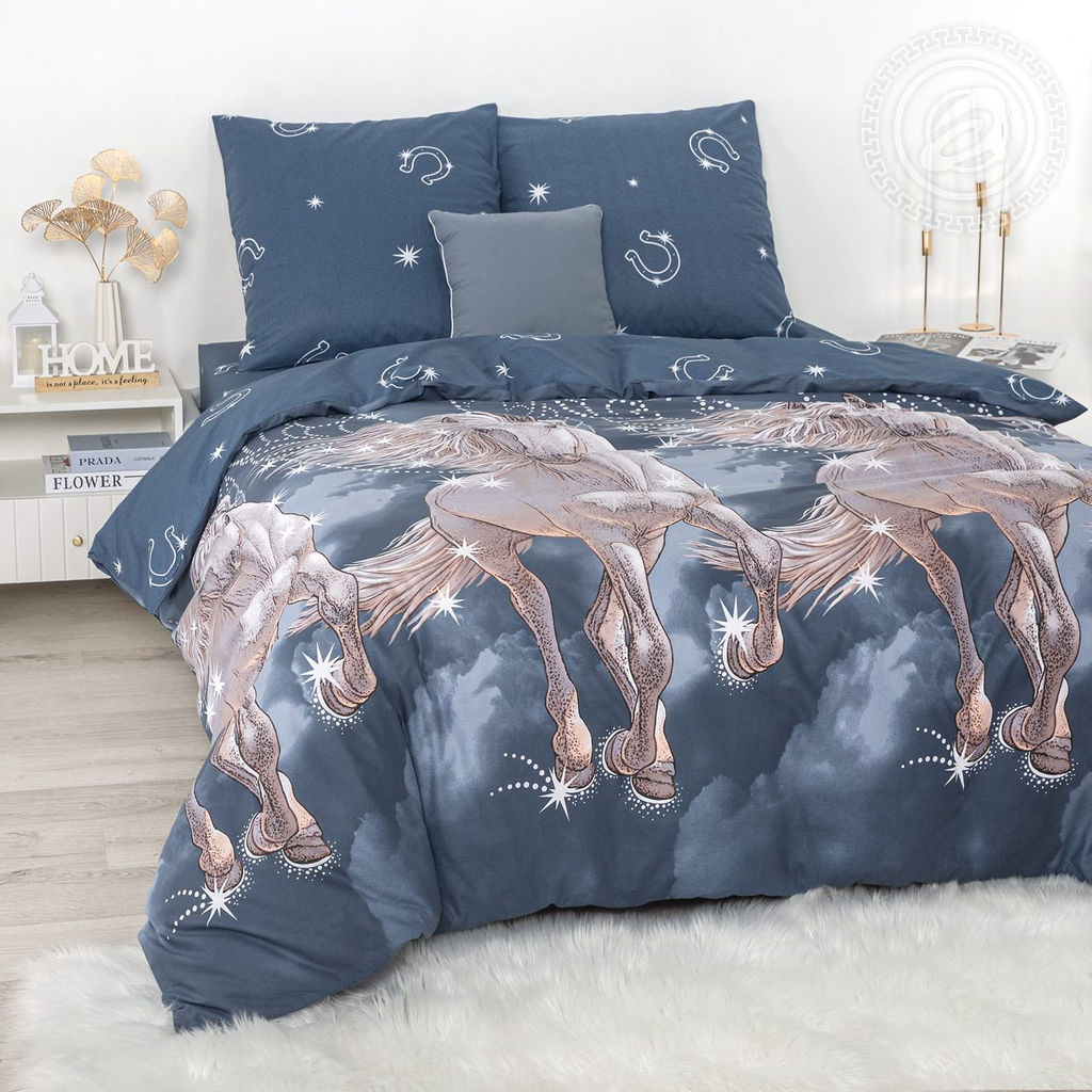 Постельное бельё Пегас (бязь премиум) Евро/Пододеяльник: 1 шт. - 215*200; Простыня: 1 шт. - 220*240; Наволочка: 2 шт. - 70*70; Премиум - Артпостель фото 3