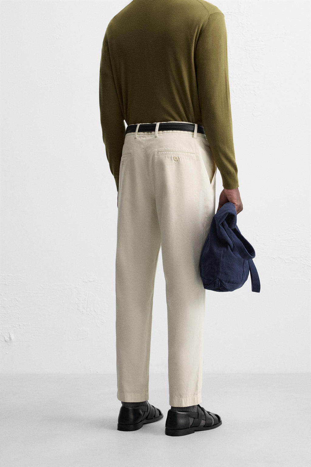 TWILL CHINO TROUSERS - Zara фото 21