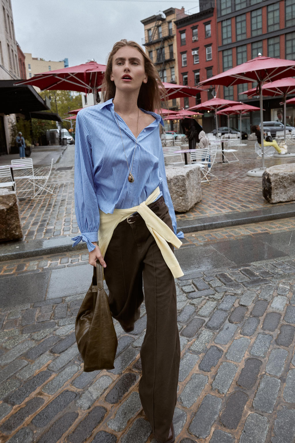 POPLIN SHIRT WITH TIES - Zara фото 3