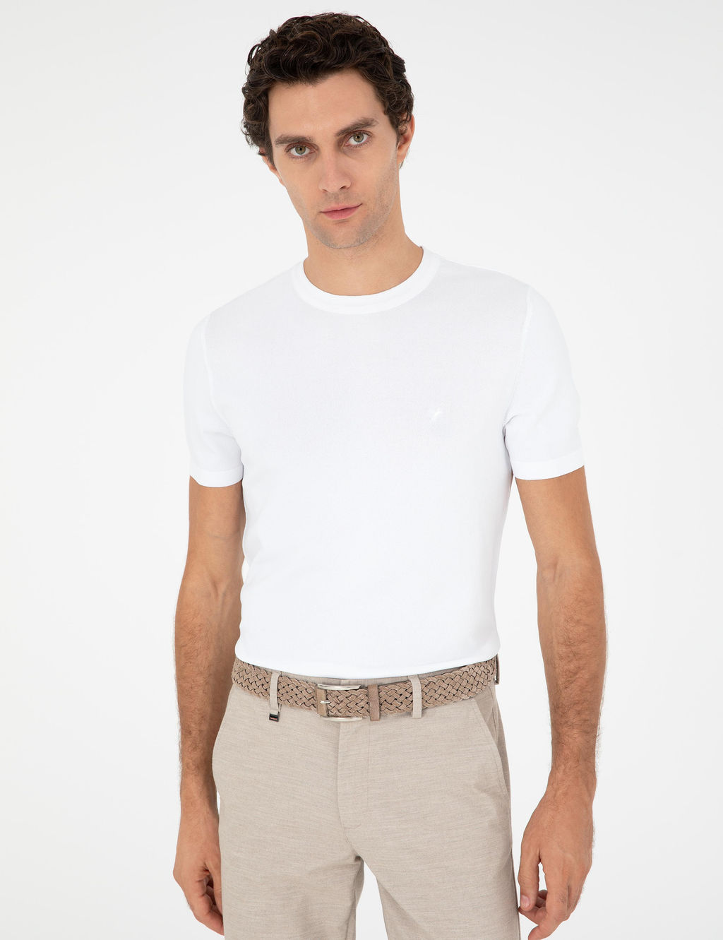 Белый зауженный свитер - Cacharel фото 3