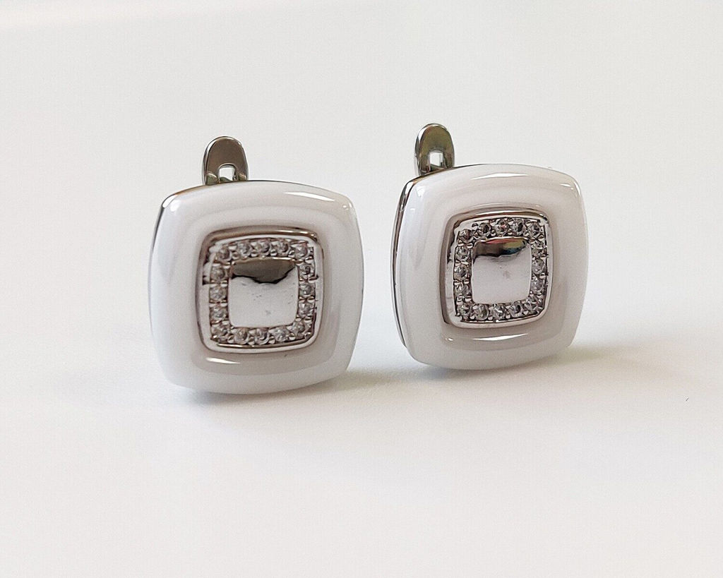 Серьги с керамикой