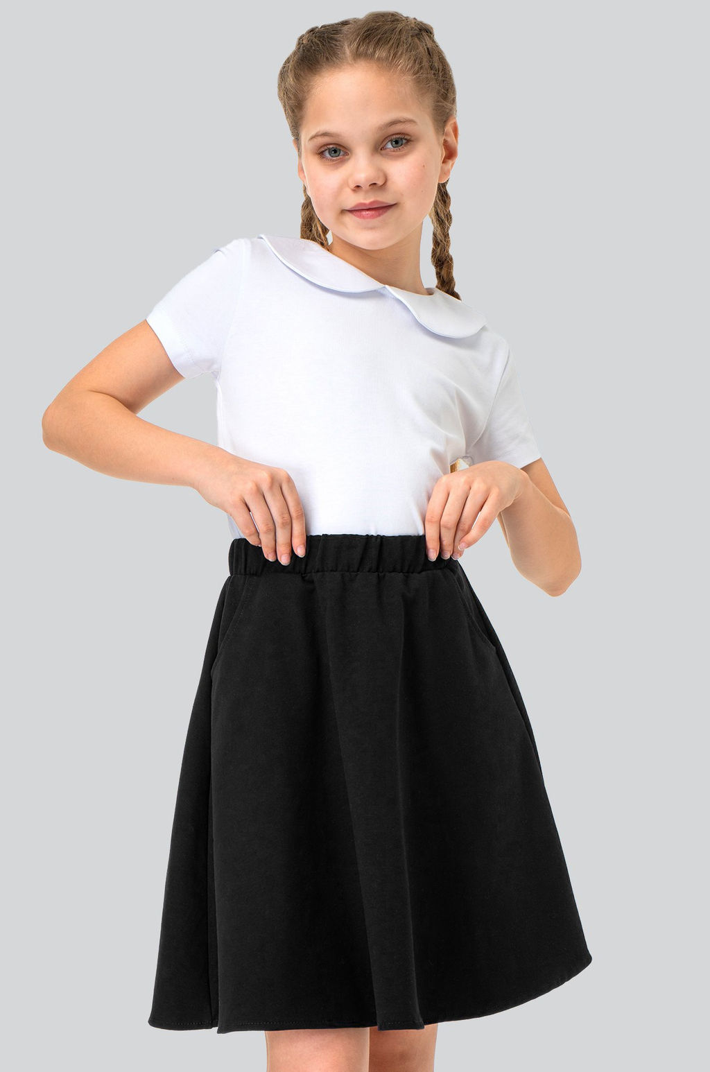 Юбка для девочки из футера Happyfox