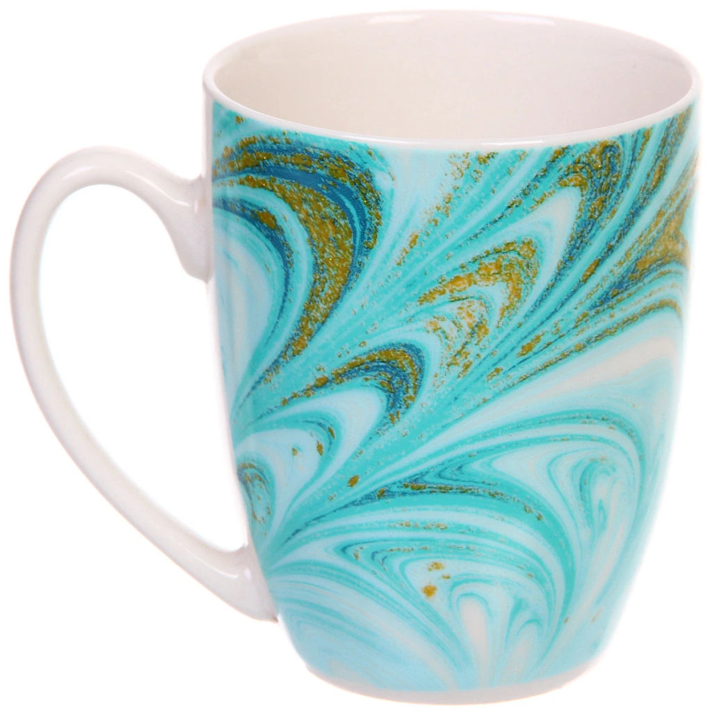 Цена за 2 шт. Кружка керамическая 350мл "Малахит"