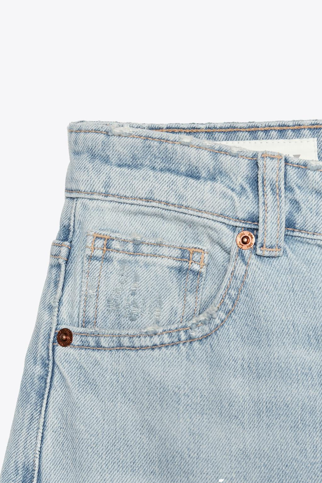 TRF EXTRA WIDE-LEG HIGH-WAIST JEANS - Zara фото 7