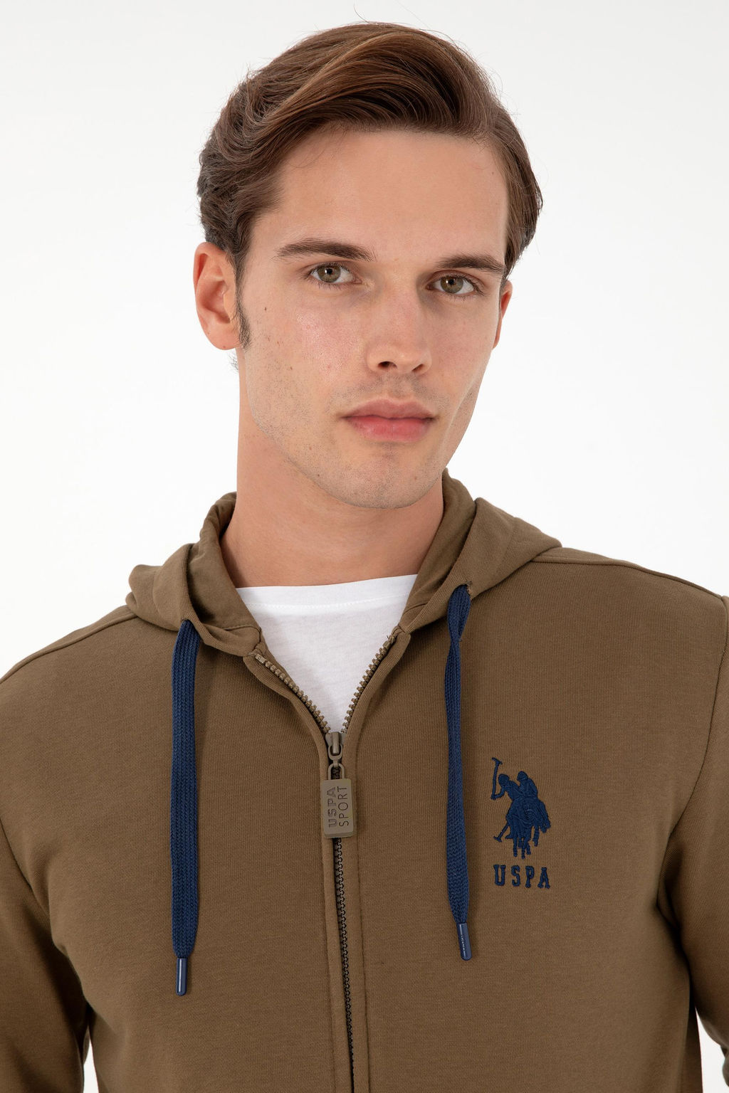 Мужской свитшот цвета хаки - U.s. polo assn фото 2